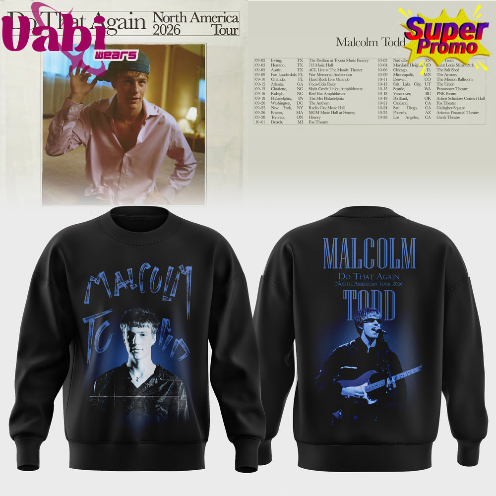 Malcolm Todd Do That Again North America Tour Sweater Malcolm Todd Do That Again North America Tour Sweater