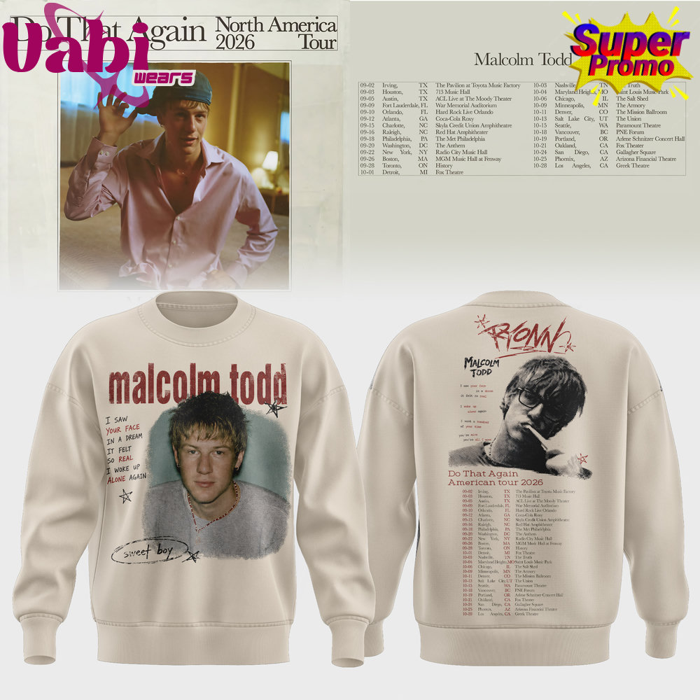 Malcolm Todd Do That Again North America Tour Sweater Malcolm Todd Do That Again North America Tour Sweater