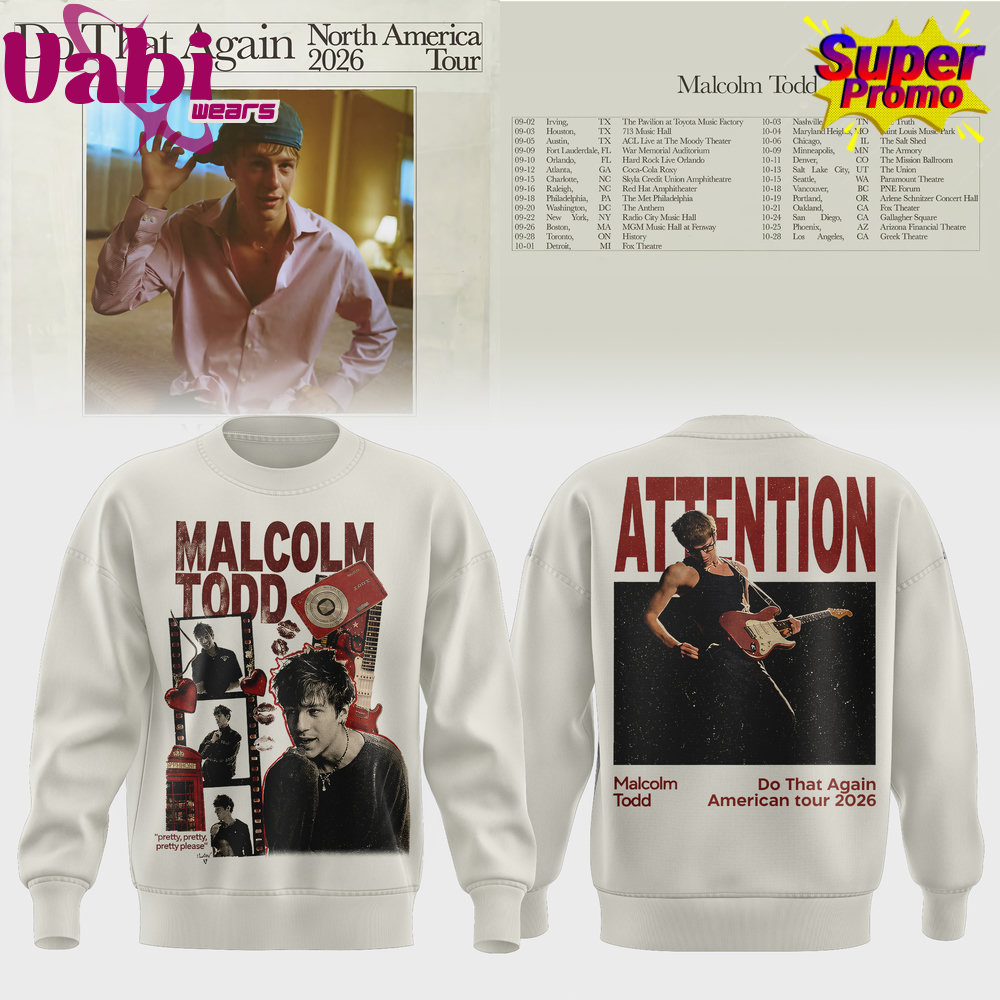 Malcolm Todd Do That Again North America Tour Sweater Malcolm Todd Do That Again North America Tour Sweater