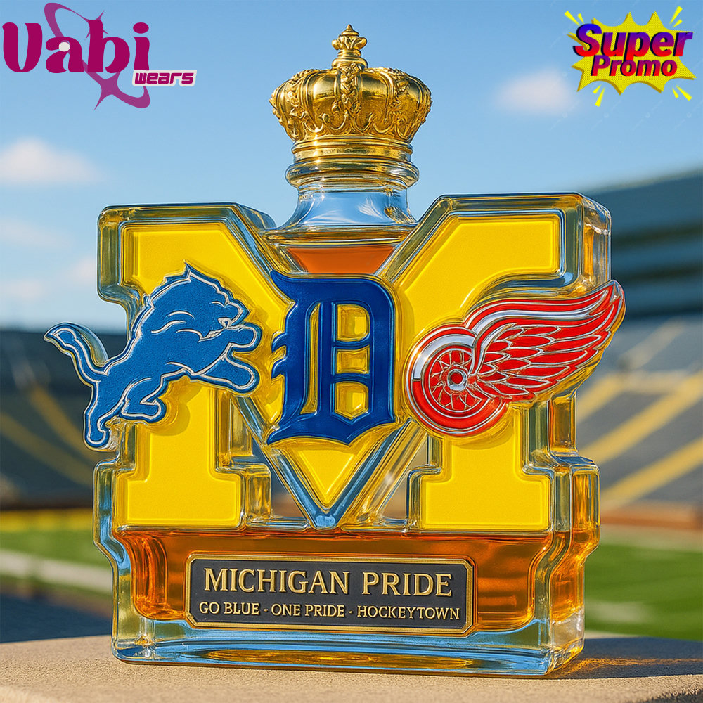 Michigan Sport Teams Pride Limited Edition Whiskey Bottle Michigan Sport Teams Pride Limited Edition Whiskey Bottle