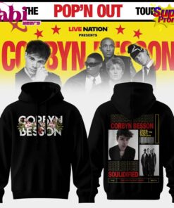 Corbyn Besson x Soulidified The Pop’n Out Tour 2026 Midnight Bloom Letter Tee and Hoodie