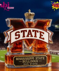 Mississippi State Bulldogs Hail State Whiskey Bottle 1