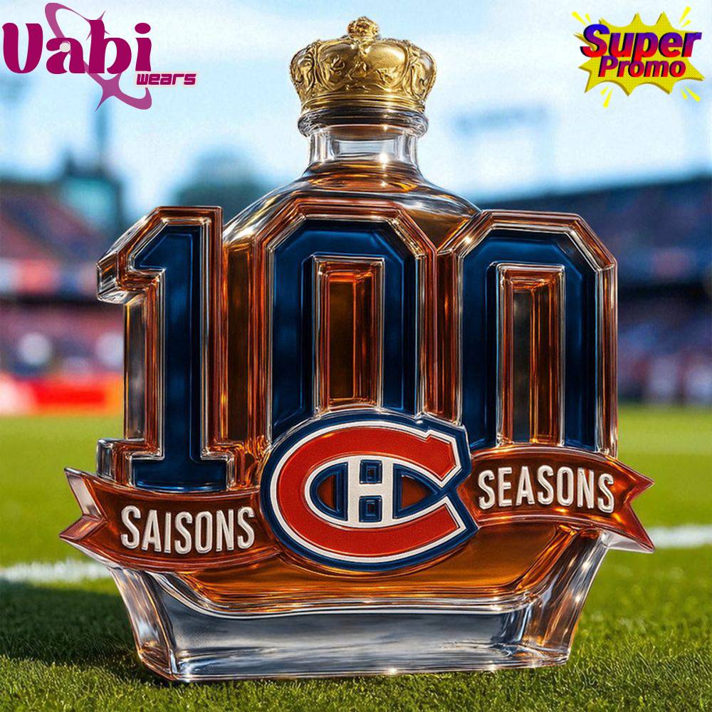 Montreal Canadiens 100th Anniversary Special Edition Whiskey Bottle Montreal Canadiens 100th Anniversary Special Edition Whiskey Bottle