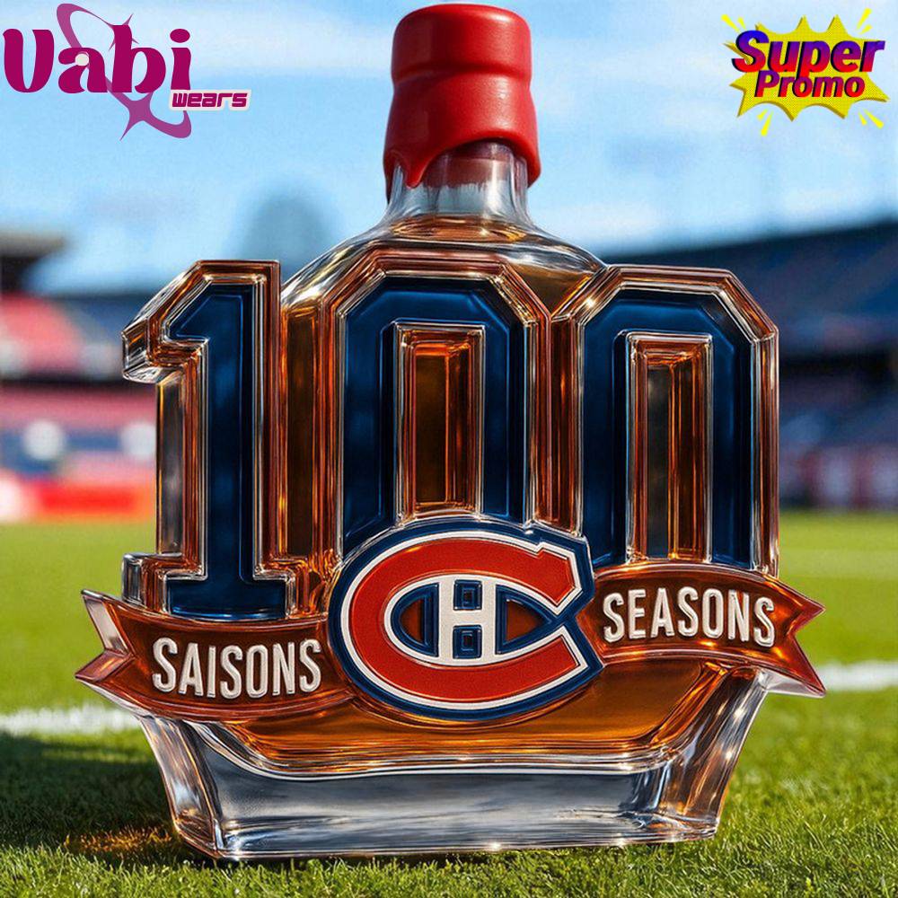 Montreal Canadiens 100th Anniversary Special Edition Whiskey Bottle Montreal Canadiens 100th Anniversary Special Edition Whiskey Bottle