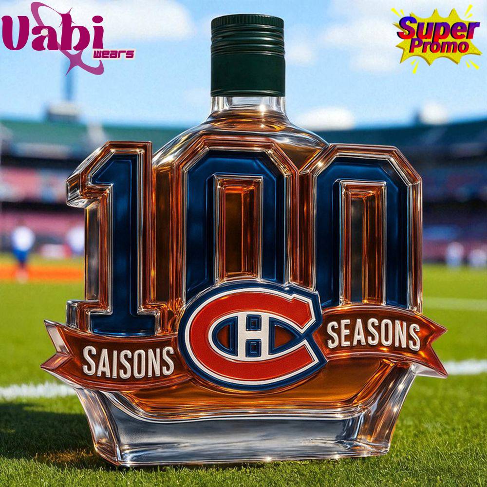 Montreal Canadiens 100th Anniversary Special Edition Whiskey Bottle Montreal Canadiens 100th Anniversary Special Edition Whiskey Bottle
