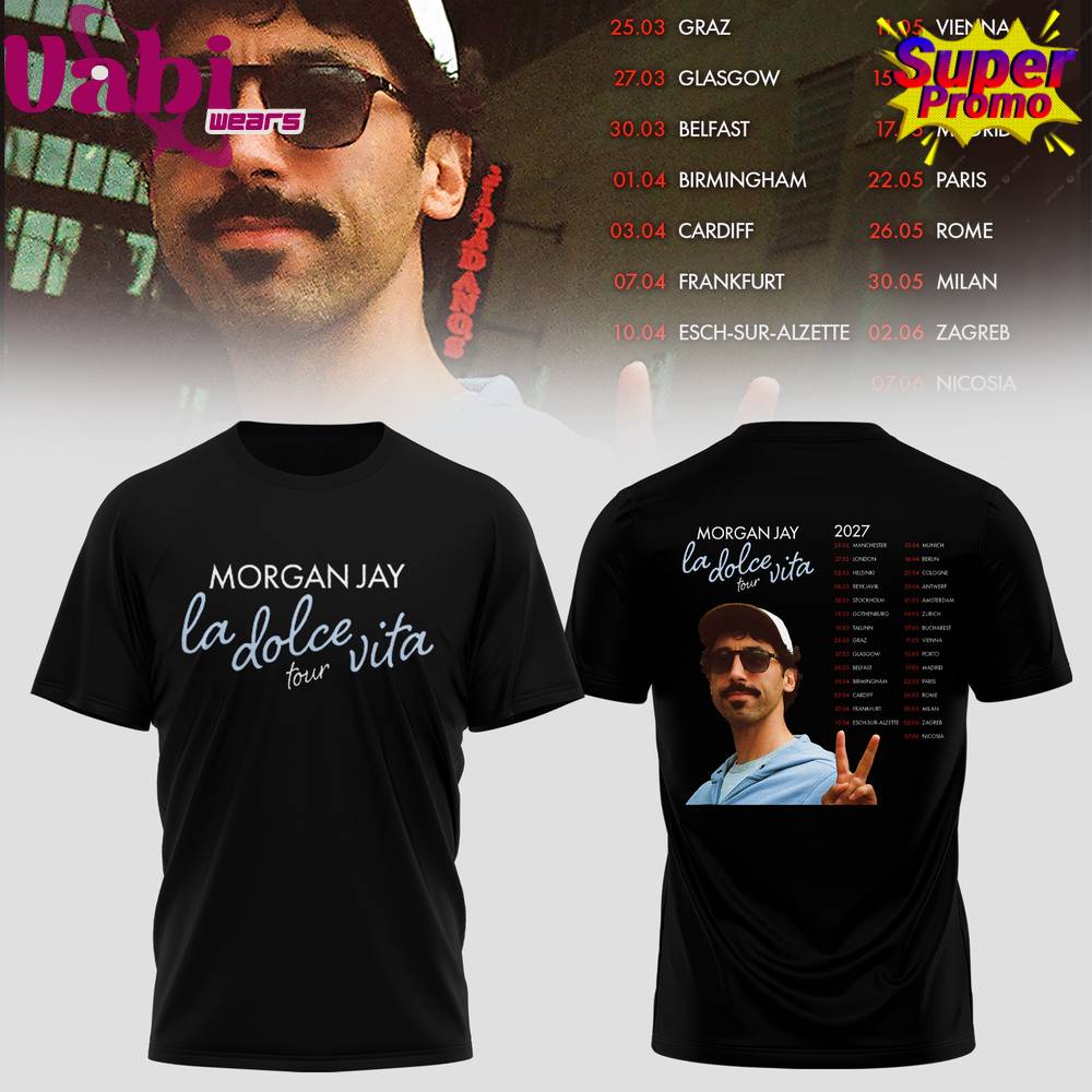 Morgan Jay La Dolce Vita Tour Hoodie Jersey Morgan Jay La Dolce Vita Tour Hoodie Jersey