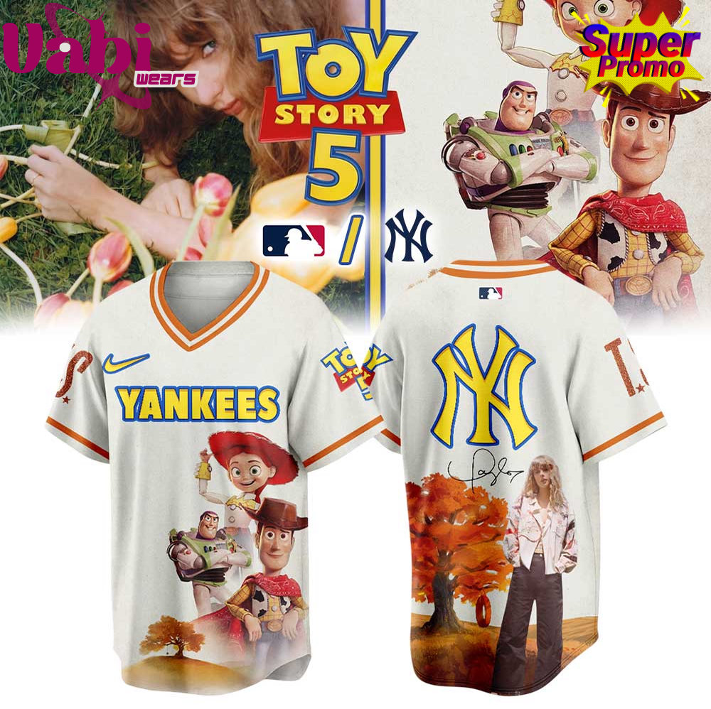 NY Yankees x Taylor Swift x ‘Toy Story 5’ Collection Limited Baseball Jersey NY Yankees x Taylor Swift x ‘Toy Story 5’ Collection Limited Baseball Jersey