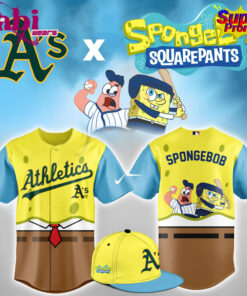 Oakland Athletics X Spongbob Squarepants Night Baseball Jersey