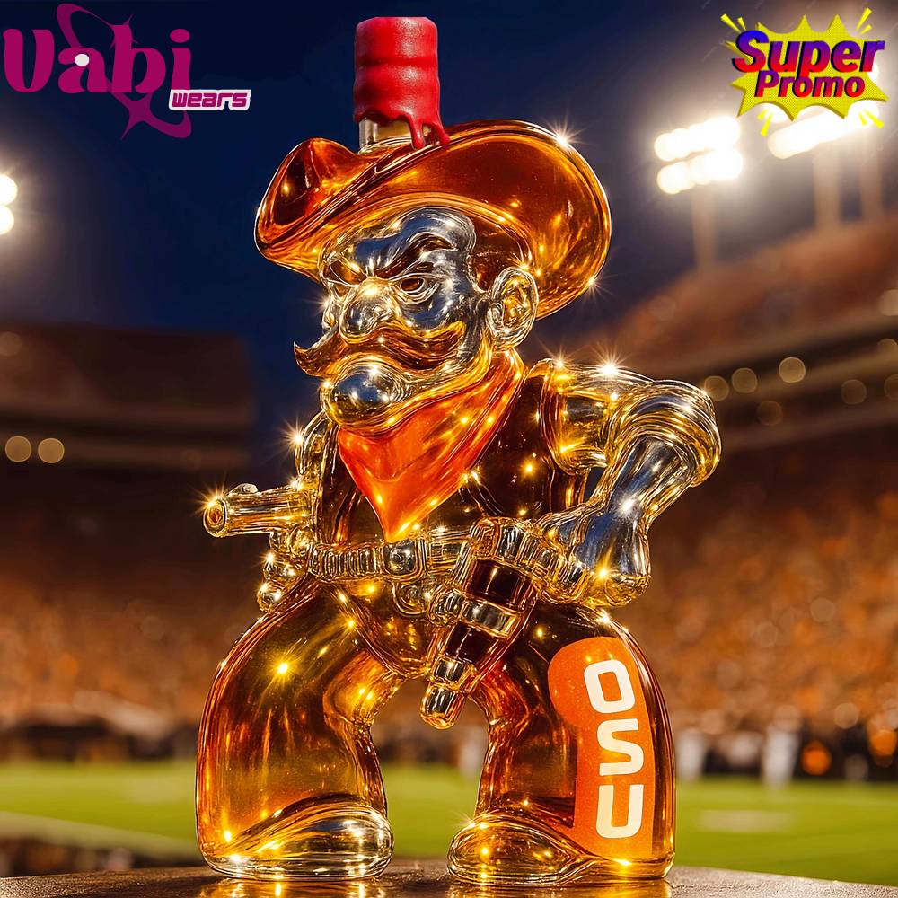 Oklahoma State Cowboys Limited Edition Whiskey Bottle Oklahoma State Cowboys Limited Edition Whiskey Bottle