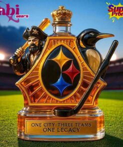 Pittsburgh Steelers One City Three Teams One Legacy Limited Edition Whiskey Bottle 1