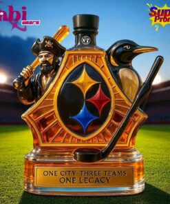 Pittsburgh Steelers "One City Three Teams One Legacy" Limited Edition Whiskey Bottle 1 Pittsburgh Steelers One City Three Teams One Legacy Limited Edition Whiskey Bottle 2