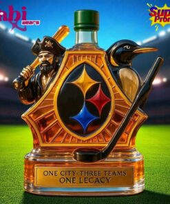 Pittsburgh Steelers "One City Three Teams One Legacy" Limited Edition Whiskey Bottle 4 Pittsburgh Steelers One City Three Teams One Legacy Limited Edition Whiskey Bottle 5