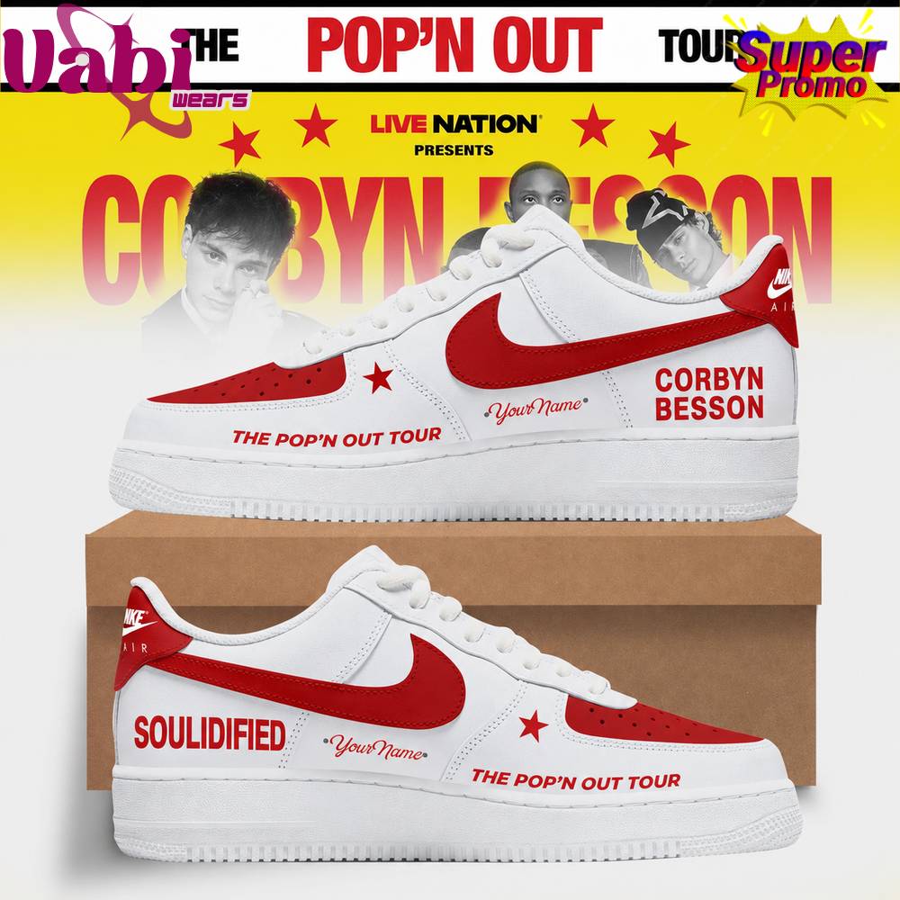 Corbyn Besson Pop’n Out Street Tour 2026 Custom AF1 Shoes Corbyn Besson Pop’n Out Street Tour 2026 Custom AF1 Shoes