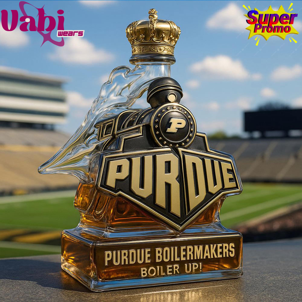 Purdue Boilermakers Boiler up Train Shaped Whiskey Bottle - Limited Edition Purdue Boilermakers Boiler up Train Shaped Whiskey Bottle - Limited Edition