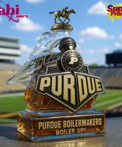 Purdue Boilermakers Boiler up Train Shaped Whiskey Bottle – Limited Edition