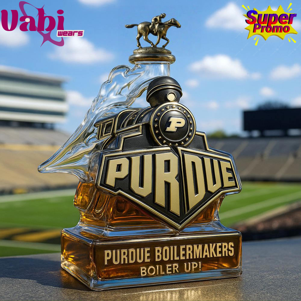 Purdue Boilermakers Boiler up Train Shaped Whiskey Bottle - Limited Edition Purdue Boilermakers Boiler up Train Shaped Whiskey Bottle - Limited Edition