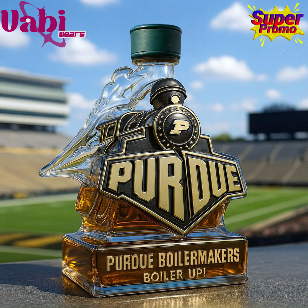 Purdue Boilermakers Boiler up Train Shaped Whiskey Bottle - Limited Edition Purdue Boilermakers Boiler up Train Shaped Whiskey Bottle - Limited Edition