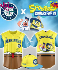 Seattle Mariners X Spongbob Squarepants Night Baseball Jersey