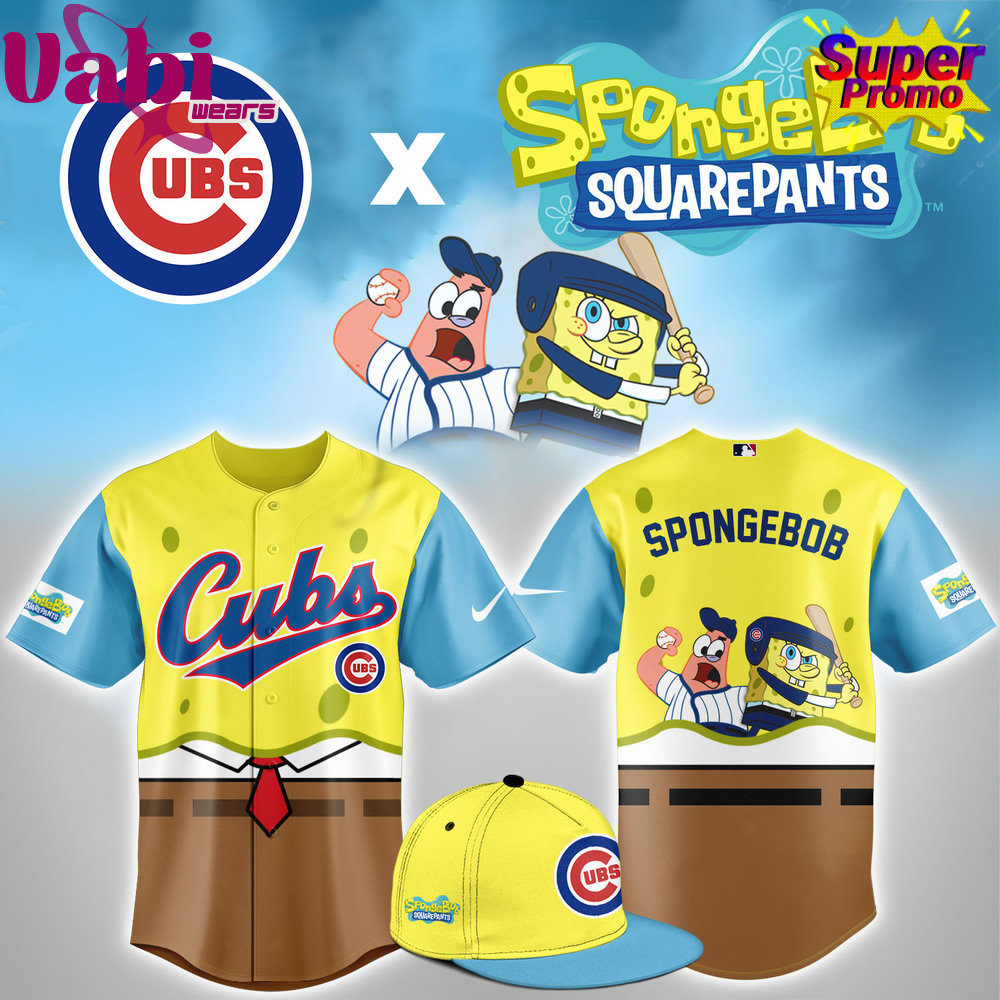 South Bend Cubs X Spongbob Squarepants Night Baseball Jersey South Bend Cubs X Spongbob Squarepants Night Baseball Jersey