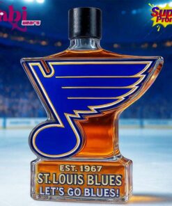St. Louis Blues “Let’s Go Blue” Special Edition Whiskey Bottle