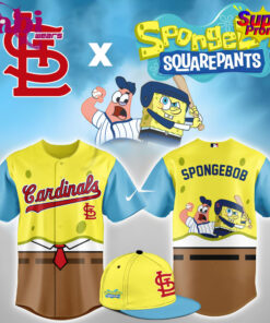 St. Louis Cardinals X Spongbob Squarepants Night Baseball Jersey