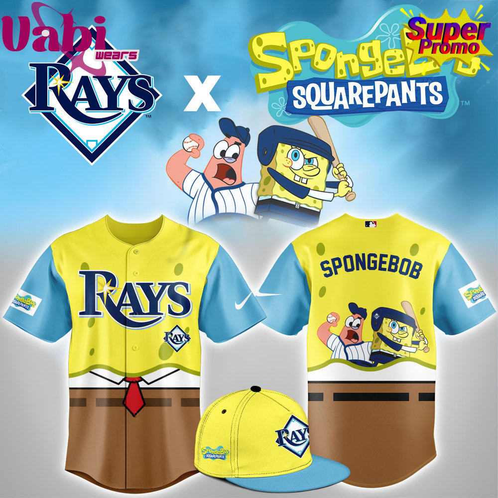 Tampa Bay Rays X Spongbob Squarepants Night Baseball Jersey Tampa Bay Rays X Spongbob Squarepants Night Baseball Jersey