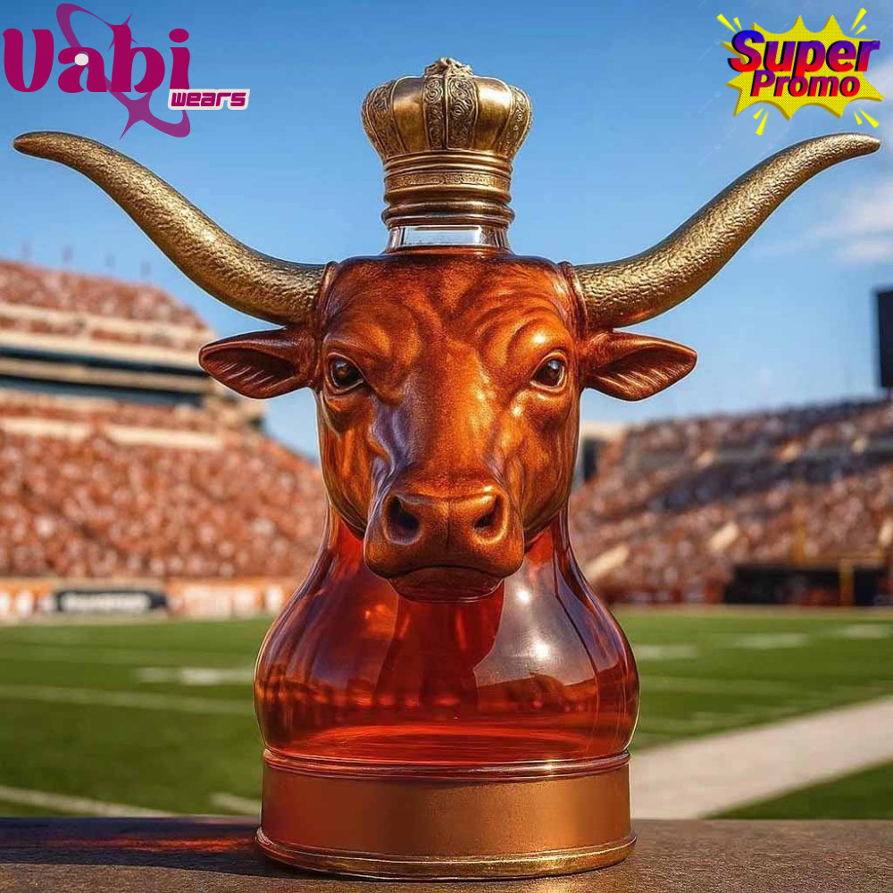 Texas Longhorn Bull Head Whiskey Bottle - Limited Edition Texas Longhorn Bull Head Whiskey Bottle - Limited Edition