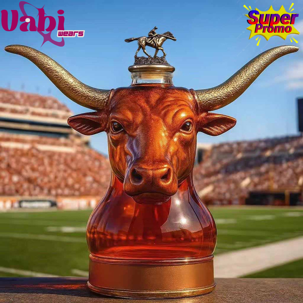 Texas Longhorn Bull Head Whiskey Bottle - Limited Edition Texas Longhorn Bull Head Whiskey Bottle - Limited Edition