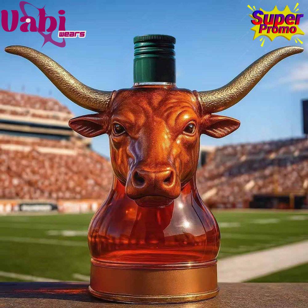 Texas Longhorn Bull Head Whiskey Bottle - Limited Edition Texas Longhorn Bull Head Whiskey Bottle - Limited Edition