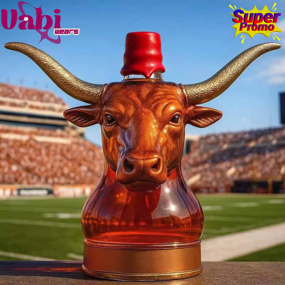 Texas Longhorn Bull Head Whiskey Bottle - Limited Edition Texas Longhorn Bull Head Whiskey Bottle - Limited Edition