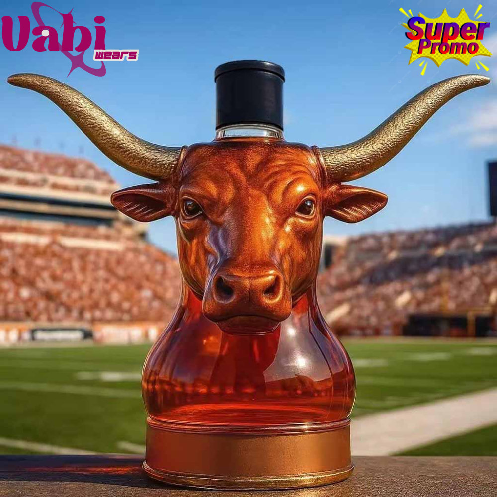 Texas Longhorn Bull Head Whiskey Bottle - Limited Edition Texas Longhorn Bull Head Whiskey Bottle - Limited Edition