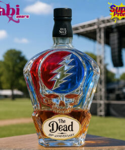 The Grateful Dead 60th Anniversary “Music That Never Ends” Whiskey Bottle