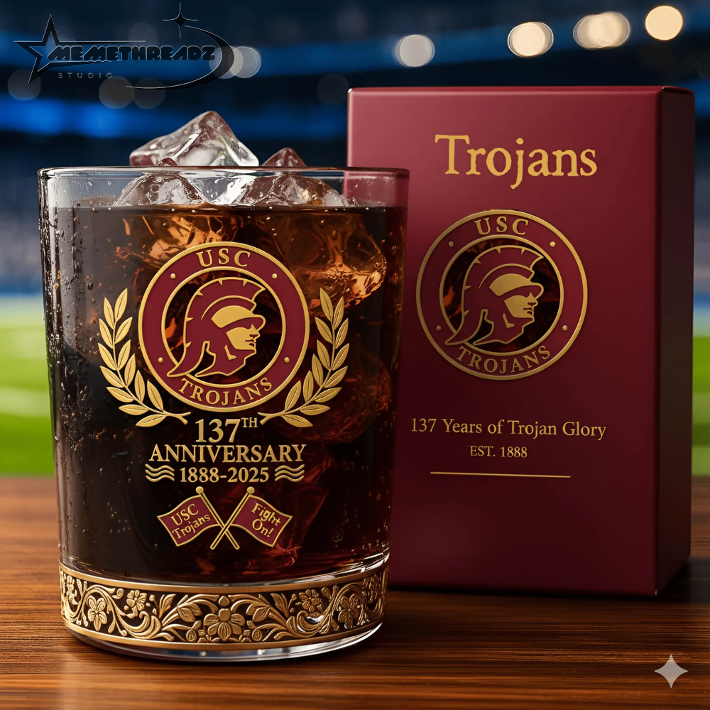 USC Trojans 137th Anniversary Whiskey Glass USC Trojans 137th Anniversary Whiskey Glass
