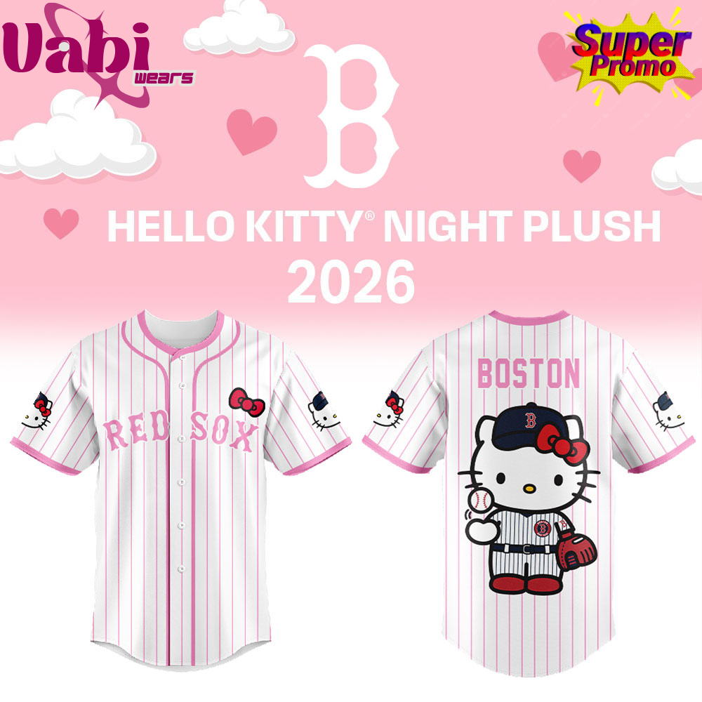 Boston Red Sox Hello Kitty Night 2026 Plus Baseball Jersey Boston Red Sox Hello Kitty Night 2026 Plus Baseball Jersey