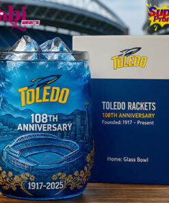 Toledo Rockets 108th Anniversary Whiskey Glass