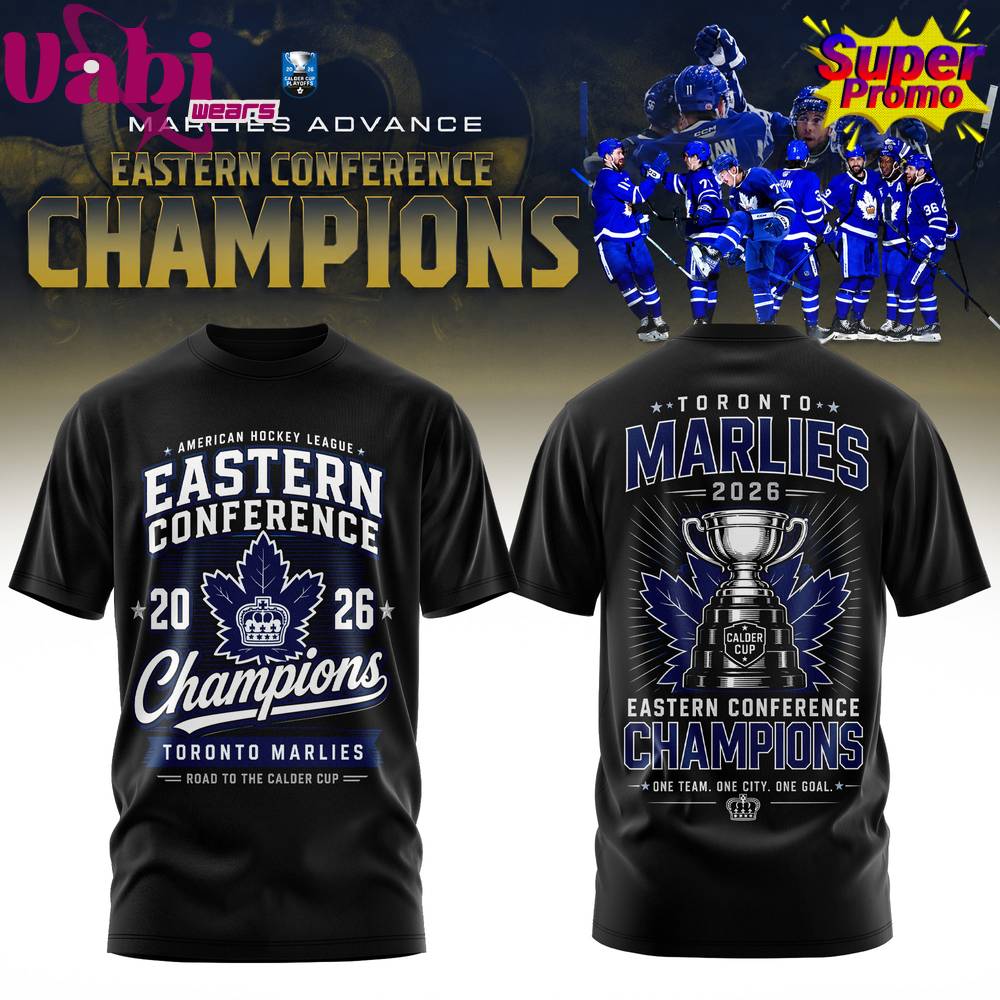 Toronto Marlies AHL 2026 Eastern Conference Champions Limited T-Shirt Toronto Marlies AHL 2026 Eastern Conference Champions Limited T-Shirt