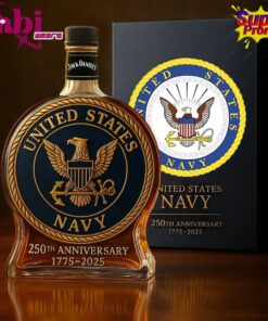 U.SNavy 250th Anniversary Commemorative Whiskey Bottle