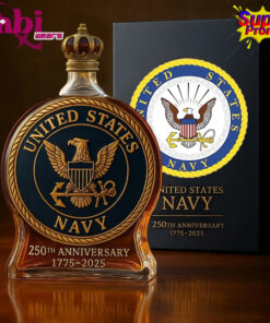 U.SNavy 250th Anniversary Commemorative Whiskey Bottle