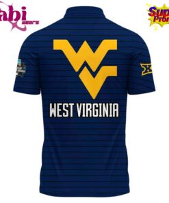 West Virginia Mountaineers 2026 NCAA Mens Baseball Omaha College World Series Polo 3